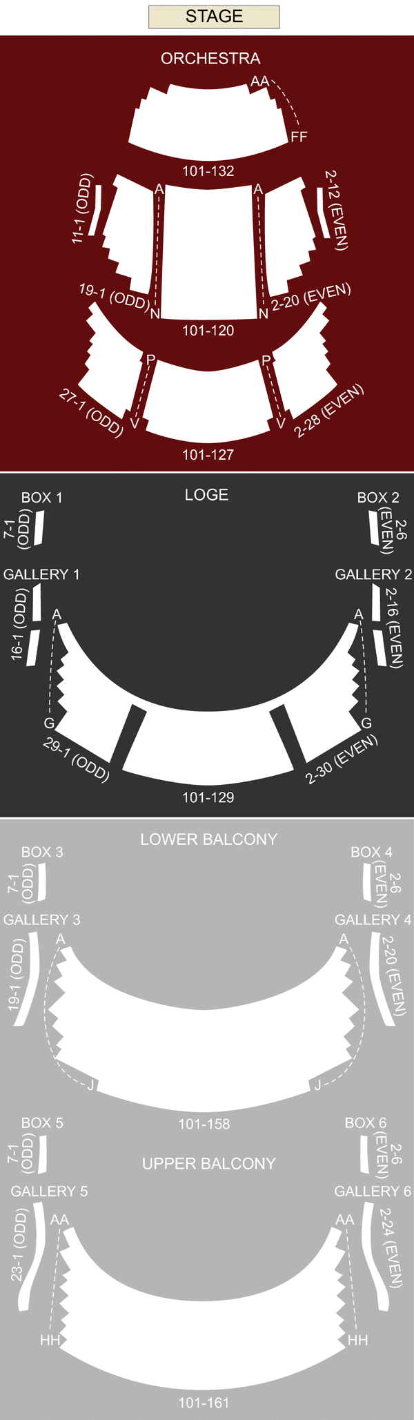 Mead Theater at Schuster Performing Arts Center Dayton, OH seating